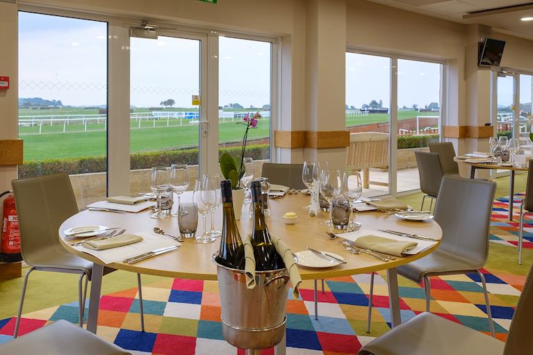The view from our Chasers Restaurant at Wincanton Racecourse