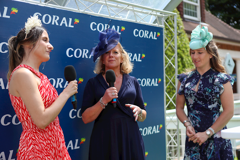 Maddy Playle leads the panel at Coral Eclipse Ladies Day