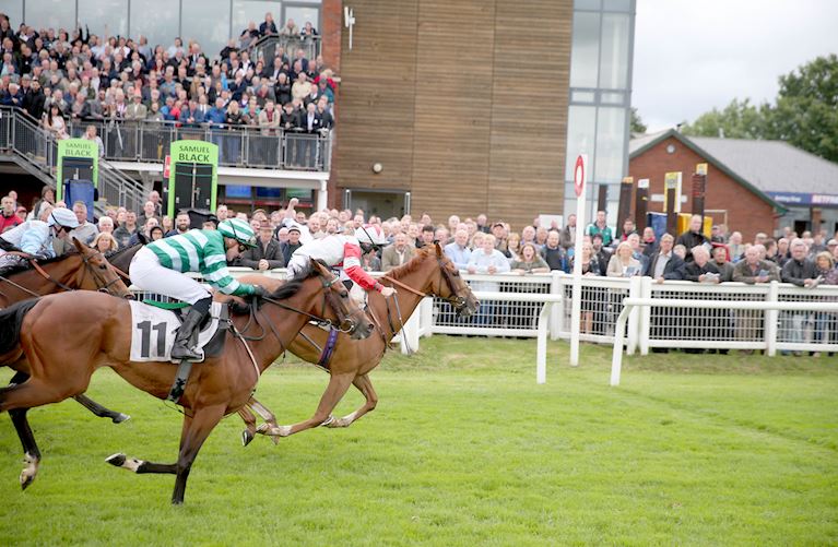 Dance King (right) winning at Carlisle June 2017.jpg