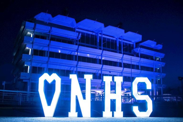 Epsom Downs Blue NHS Lights May 2020.jpg