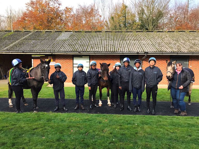 Peckham students enjoy “spectacular” Riding A Dream Academy Week at Epsom Downs Racecourse