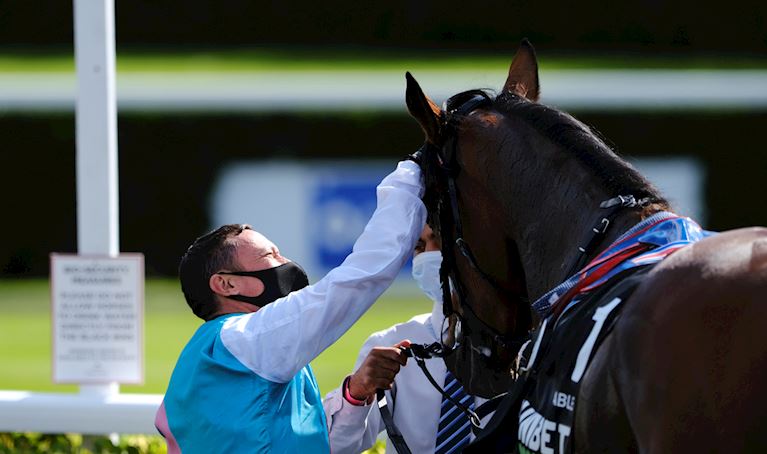 Frankie pat Enable winners enclosure.jpg