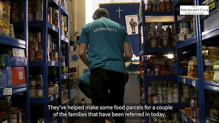 Jamie Moore Food Bank St Saviours.JPG