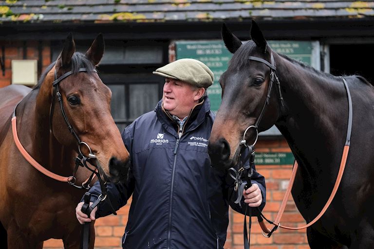 Paul Nicholls with Clan Des Obeaux and Cyrname