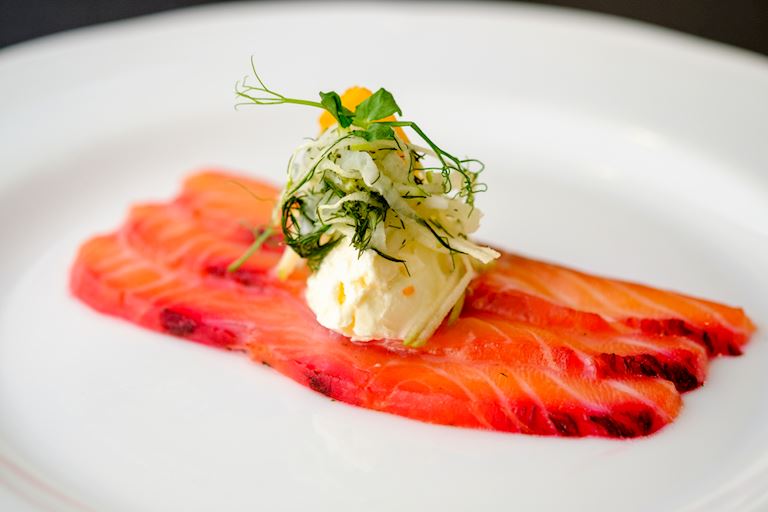 Beetroot Cured Salmon 